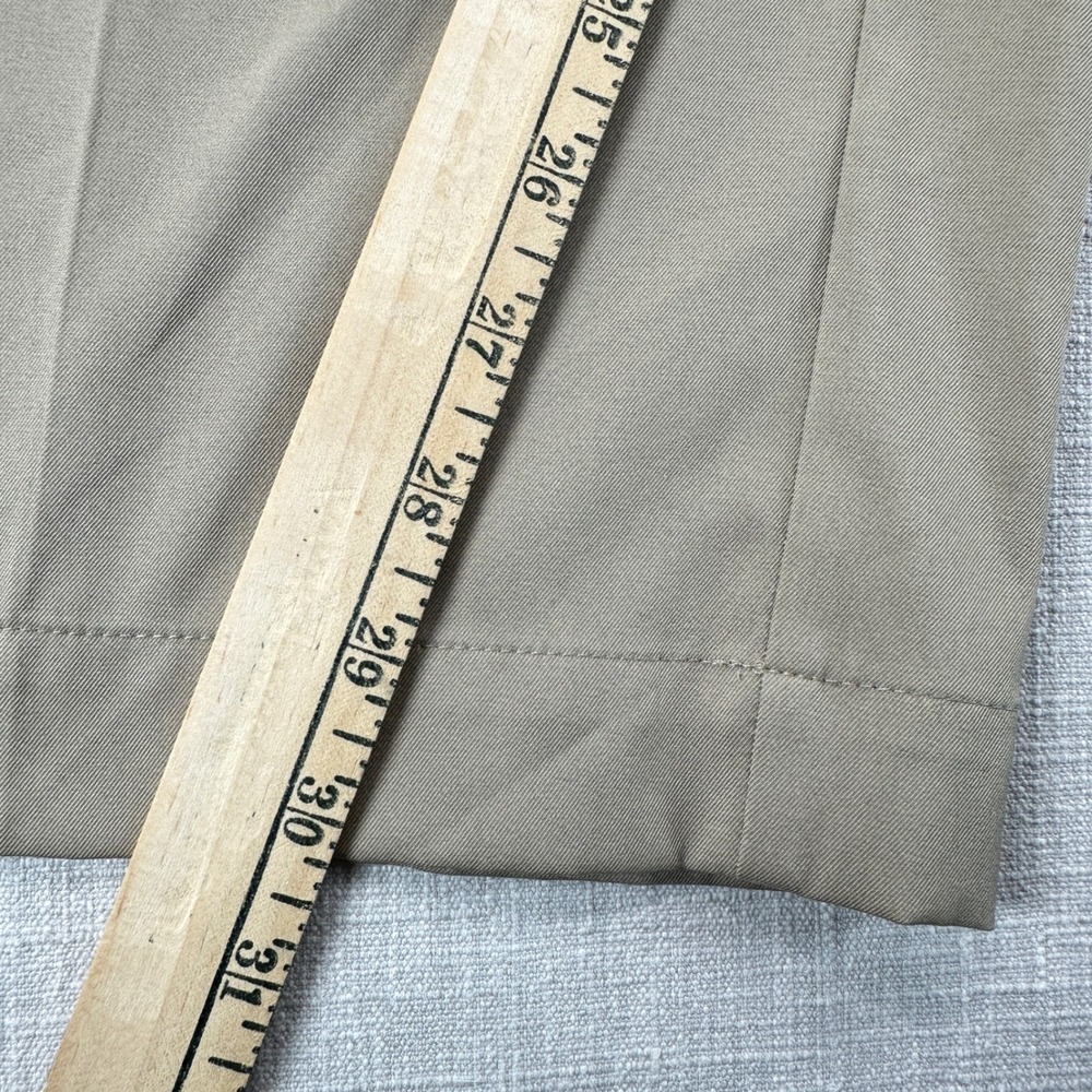 Nike Golf Pants Mens 35x30 Khaki Dri-FIT Stretch Performance Flat Front Chino - Picture 8 of 9
